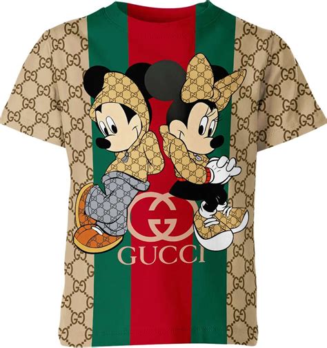 fake gucci mickey mouse shirt|mickey mouse wearing gucci.